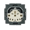 SCHUKO® Socket insert with labelling field Safety Shutter with label space black matt - Platform 63