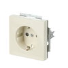 SCHUKO® socket insert Safety Shutter with screw terminals ivory white - Platform 63