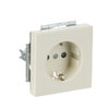SCHUKO® socket insert Safety Shutter with screw terminals ivory white - Platform 63