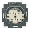 SCHUKO® socket insert Safety Shutter with screw terminals aluminium silver - Platform 63
