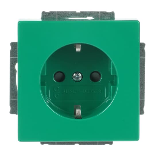 SCHUKO® Socket insert with legend SV Safety Shutter green - Platform 63 – Görsel 3 / 4