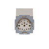 SCHUKO® socket insert Safety Shutter with Hinged Lid ivory white - Platform 63