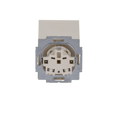 SCHUKO® socket insert Safety Shutter with Hinged Lid ivory white - Platform 63