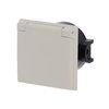 Busch-Perilex® Socket with protective contact with Hinged Lid with screw terminals white