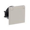 Busch-Perilex® Socket with protective contact with Hinged Lid with screw terminals white