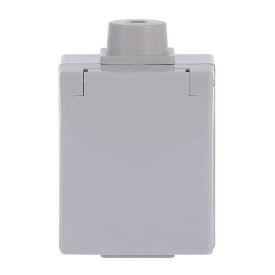 Busch-Perilex® Socket with Hinged Lid grey