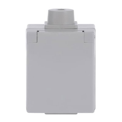 Busch-Perilex® Socket with Hinged Lid 16 A grey