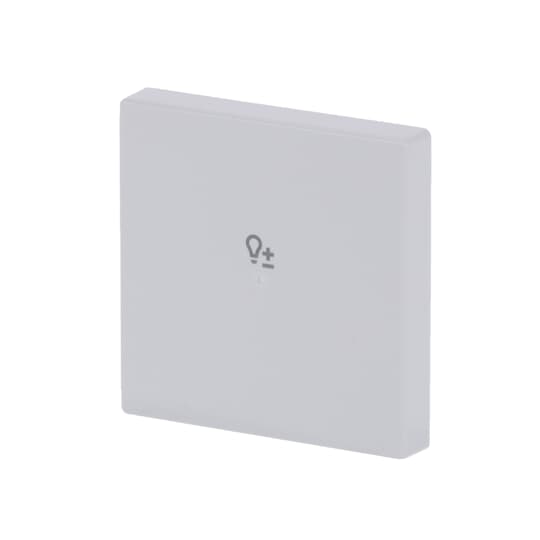 Rocker Symbol "dimming" with Small Transparent Calotte 1gang studio white - Platform 63 – Image 4 of 4