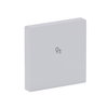 Rocker Symbol "dimming" with Small Transparent Calotte 1gang studio white - Platform 63