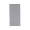 Rocker with Small Transparent Calotte 2gang aluminium silver - Platform 63