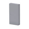 Rocker with Small Transparent Calotte 2gang aluminium silver - Platform 63