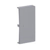 Rocker with Small Transparent Calotte 2gang aluminium silver - Platform 63