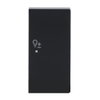 Rocker Symbol "dimming" with Small Transparent Calotte 2gang anthracite - Platform 63