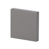 Rocker with Small Transparent Calotte 1gang stainless steel - Pure Stainless Steel