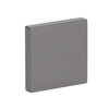 Rocker with Small Transparent Calotte 1gang stainless steel - Pure Stainless Steel
