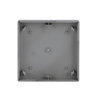 Rocker with Small Transparent Calotte 1gang stainless steel - Pure Stainless Steel