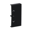 Rocker Symbol "venetian blind" with Small Transparent Calotte 2gang black matt - Platform 63