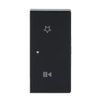 Rocker Symbols "music control" with Small Transparent Calotte 2gang anthracite - Platform 63