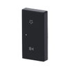 Rocker Symbols "music control" with Small Transparent Calotte 2gang anthracite - Platform 63