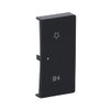 Rocker Symbols "music control" with Small Transparent Calotte 2gang anthracite - Platform 63