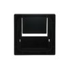 Cover plate PowerDock 1 gang black matt - Platform 63