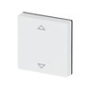 Busch-Jalousiecontrol® II Control element with legend Symbol "arrows" for Venetian blind Single rocker studio white matt - Platform 63