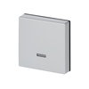 Control Element for Switch/dimmer Single push button with Neon lamp aluminium silver - Platform 63