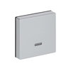 Control Element for Switch/dimmer Single push button with Neon lamp aluminium silver - Platform 63