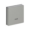 Control Element for Switch/dimmer Single push button with Neon lamp stainless steel - Pure Stainless Steel