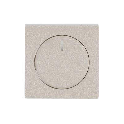 Cover plate for Dimmer Turn button with Neon lamp ivory white - Platform 63