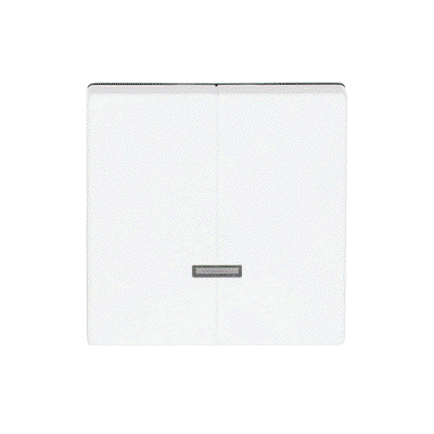 Control Element for Dimmer Two-part button with Neon lamp studio white matt - Platform 63