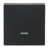 Control Element for Dimmer Two-part button with Neon lamp black matt - Platform 63