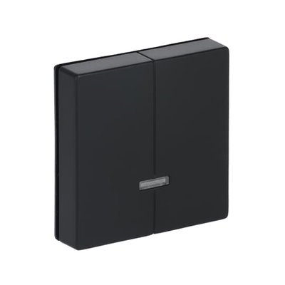 Control Element for Dimmer Two-part button with Neon lamp black matt - Platform 63