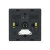 Control Element for Dimmer Two-part button with Neon lamp black matt - Platform 63