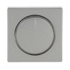 Cover plate for Dimmer Turn button with Neon lamp grey metallic - Platform 63