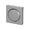 Cover plate for Dimmer Turn button with Neon lamp grey metallic - Platform 63