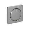 Cover plate for Dimmer Turn button with Neon lamp grey metallic - Platform 63