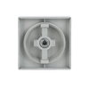Cover plate for Dimmer Turn button with Neon lamp grey metallic - Platform 63