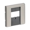 Cover plate D-Sub 15-pole 1 gang stainless steel - Pure Stainless Steel