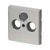 Cover plate SAT 3 gang stainless steel - Pure Stainless Steel