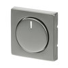 Cover plate for Dimmer Turn button with Neon lamp stainless steel - Pure Stainless Steel
