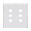 Cover plate with labelling field Busch-Infoline®  studio white - Platform 63