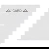 Cover plate with legend Card, Symbol "arrows" with Transparent Calotte for Switch/push button, Hotel card studio white matt - Platform 63