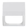 Intermediate Ring with Hinged Lid for cover plates Busch-Balance® SI 1-gang with Sealing Ring studio white - Platform 63