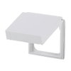 Intermediate Ring with Hinged Lid for cover plates Busch-Balance® SI 1-gang with Sealing Ring studio white - Platform 63