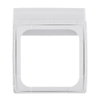 Intermediate Ring with Hinged Lid for cover plates Busch-Balance® SI 1-gang with Sealing Ring studio white - Platform 63