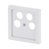 Cover plate SAT 4 gang studio white matt - Platform 63