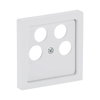 Cover plate SAT 4 gang studio white matt - Platform 63