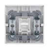 Rocker with legend Symbol "key" with Small Transparent Calotte for Switch/push button, Single rocker studio white matt - Platform 63