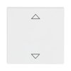 Rocker with legend Symbol "arrows" for KNX push-button coupling unit Single rocker studio white - Platform 63